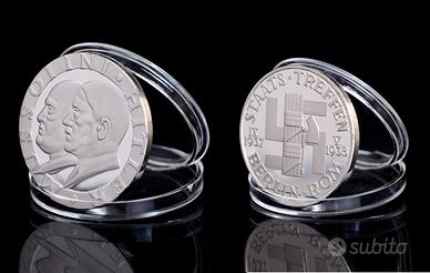 Moneta 1937 Roma Berlino Patto Italia Germania