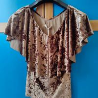 Maglia t-shirt Donna Marrone PDK marrone