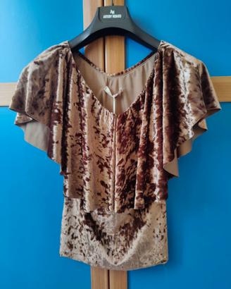 Maglia t-shirt Donna Marrone PDK marrone