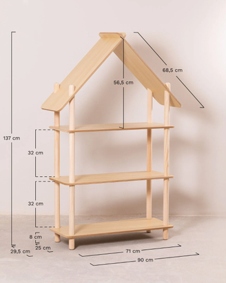 Scaffale legno bambini