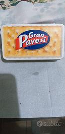 Scatola latta portacracker Gran Pavesi vintage
