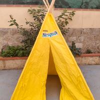 Nesquik per bambini – Gialla in cotone e legno