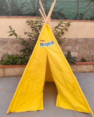 Nesquik per bambini – Gialla in cotone e legno