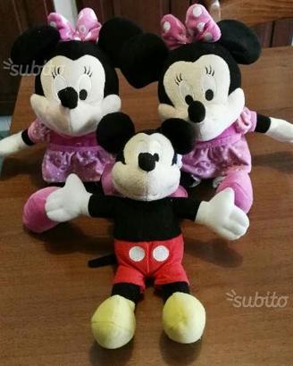Tris peluche parlanti disney