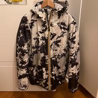 Giubbotto K-Way bianco e nero
