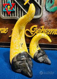 Coppia di Corni in Ceramica – Artigianali