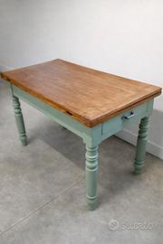 tavolo a libro vintage rustico country 