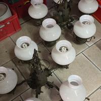 4 lampade in ferro battuto