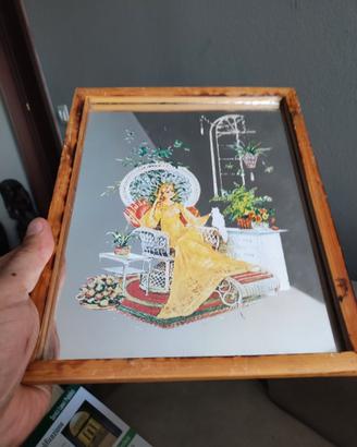 Quadro specchio anni 70