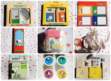 SNOOPY PEANUTS Vintage 1980 cartoleria collezione