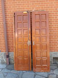 portoncino d'ingresso 2 ante  in legno massello