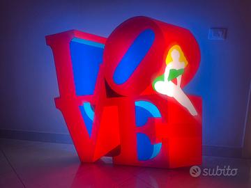 Opera - Insegna Illuminata by Marco Lodola “Love”