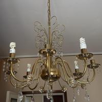 Lampadario bronzo vintage