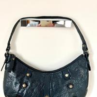 Borsa borsetta bagatt pelle nera mano spalla