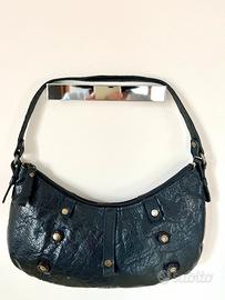 Borsa borsetta bagatt pelle nera mano spalla