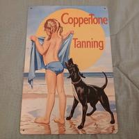 Targa Metallica Vintage Coppertone Tanning,