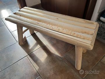 Panca in legno grezzo