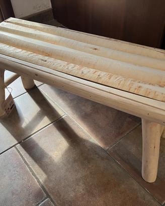 Panca in legno grezzo