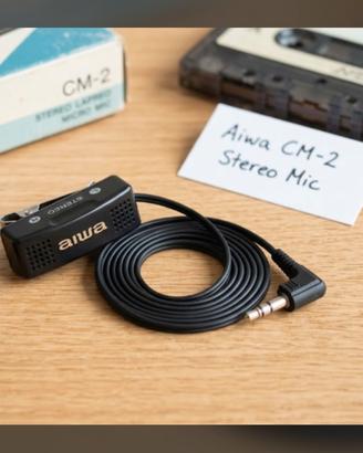 Microfono Stereo Vintage Aiwa CM-2 (Anni 80/90)