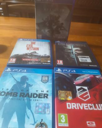 5 giochi play station 4 