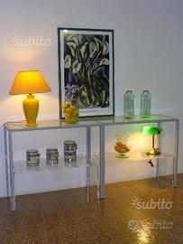 Set tavoli espositivi con sottotavoli plexiglass