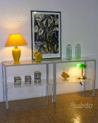 Set tavoli espositivi con sottotavoli plexiglass