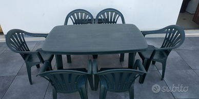 Tavolo in Resina + n.6 Poltrone