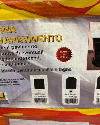 Piastra acciaio per stufa pellet o legna