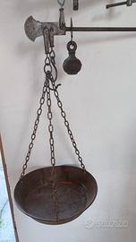 Bilancia stadera vintage in ferro – arredo rustico