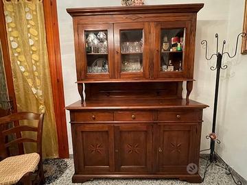 Vetrina rovere massello