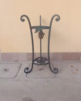 porta vasi in vero ferro battuto 