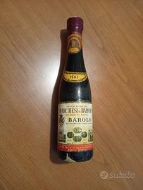 Macinino in legno bottiglia Barolo 1961