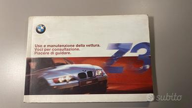 Libretto uso e manutenzione BMW Z3