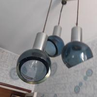 Set accessori da bagno in cristallo blu