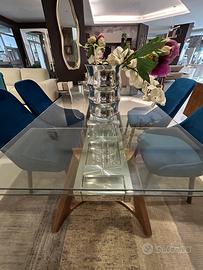 Tavolo Allungabile in Cristallo 160x90cm max240