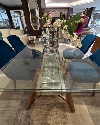 Tavolo Allungabile in Cristallo 160x90cm max240