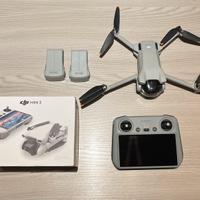 Dji mini 3 drone con schermo, 2 batterie,accessori