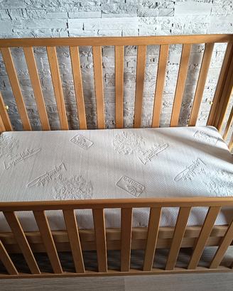 Lettino neonato con materasso e 2 cassetti