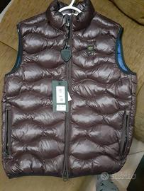 Giubbotto smanicato Blauer colore moro interno blu