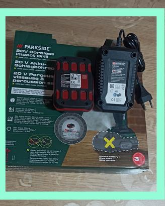 Parkside trapano avvitatore da 45nm + kit 2Ah ! 