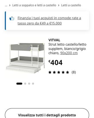 Struttura letto a 3 posti