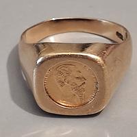 Anello oro 18kt con moneta