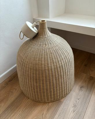 Lampada a Sospensione in Rattan Intrecciato