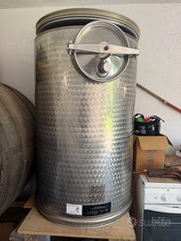 Botte in acciaio inox alimentare da 600 litri