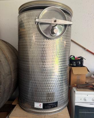 Botte in acciaio inox alimentare da 600 litri