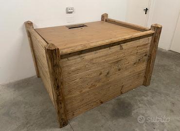 Rivestimento del bancone in legno di scarto tavolo
