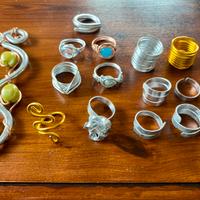 Anello e ciondolo wire alluminio