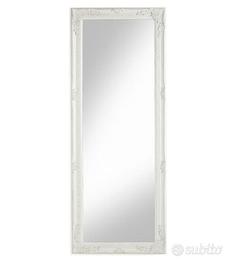 Specchio shabby chic Corinne bianca “Baroni Home”