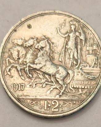 2 lire d'argento 1917