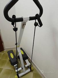 step con manubri elastici 